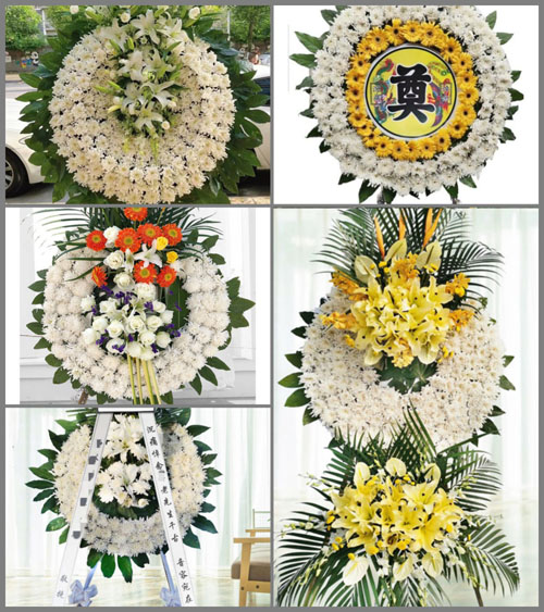 山东青岛平度市灰埠镇东张家村花圈速递